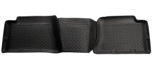 GMC Sierra Floor Mats - Rubber - Rear - Husky Liners - Classic Style - Black - `04-`06